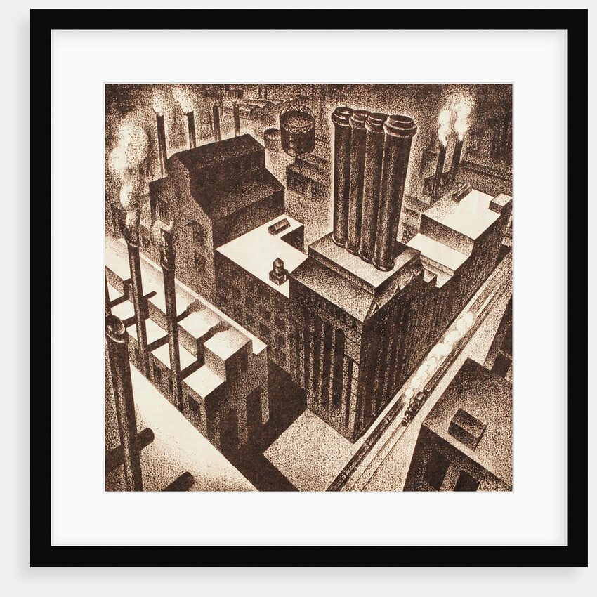 Oil refinery by Anonymous