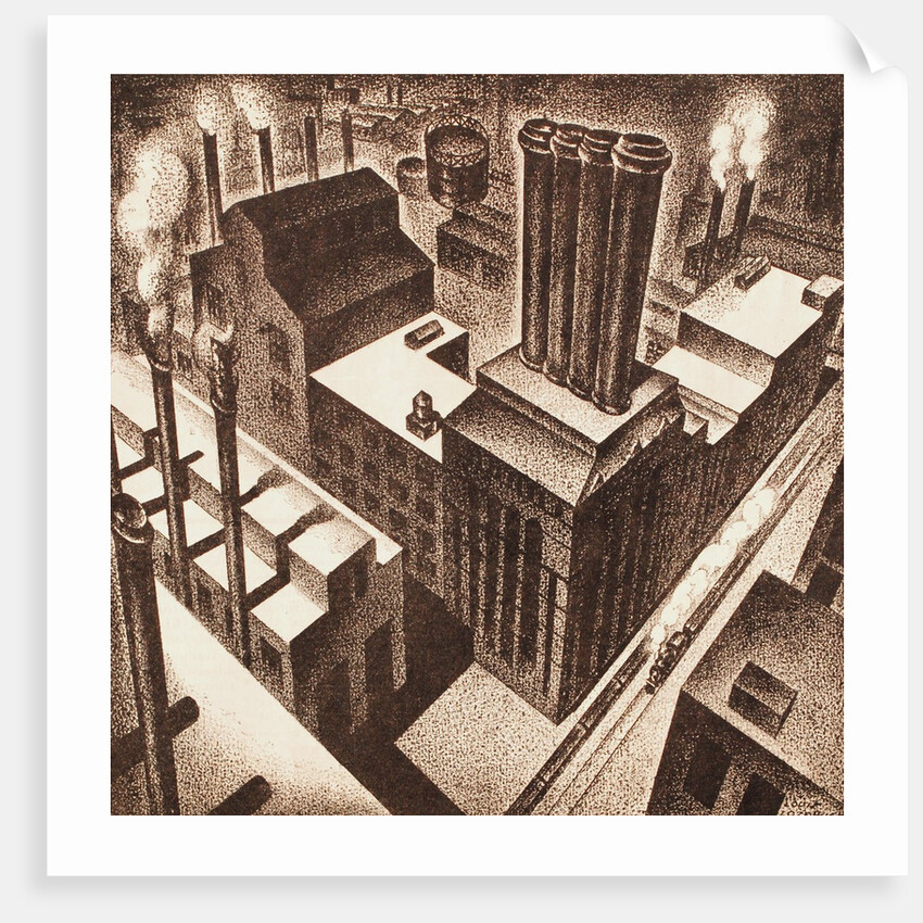 Oil refinery by Anonymous