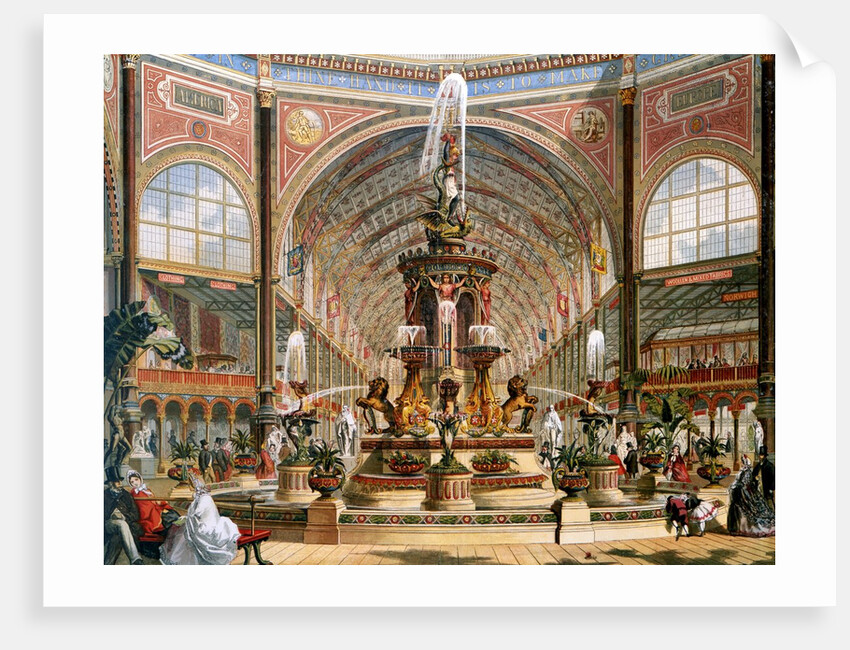 Interior of the Crystal Palace during the International Exhibition, 1862 by Anonymous