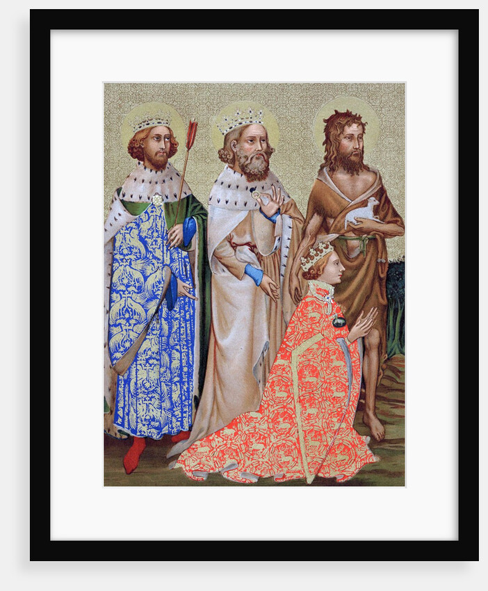 Wilton Diptych with Richard II and Saints by Anonymous