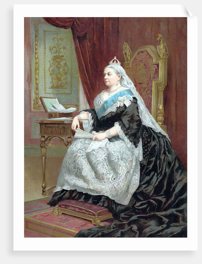 Queen Victoria at the time of her Golden Jubilee in 1887 by Anonymous