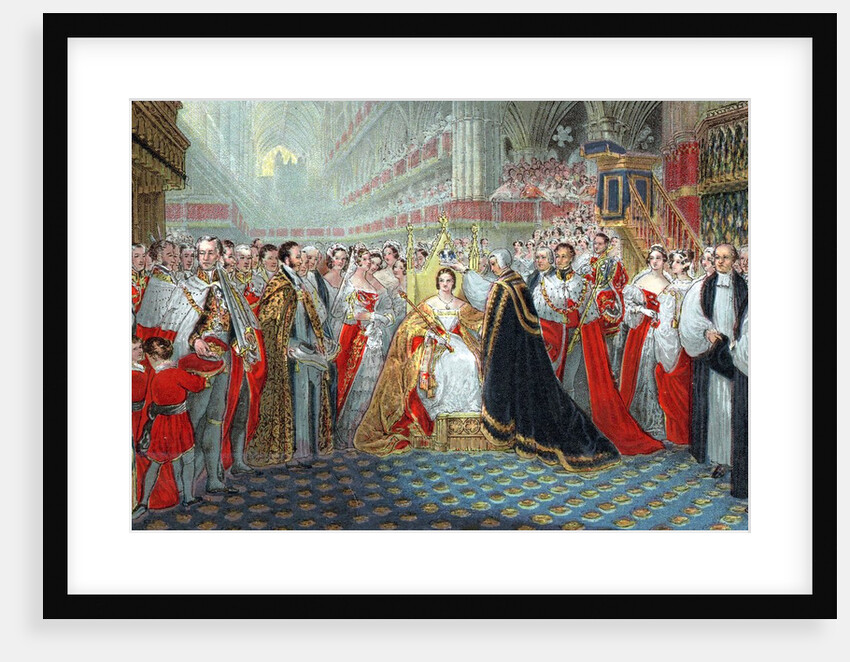 Queen Victoria's coronation in 1837 by Anonymous