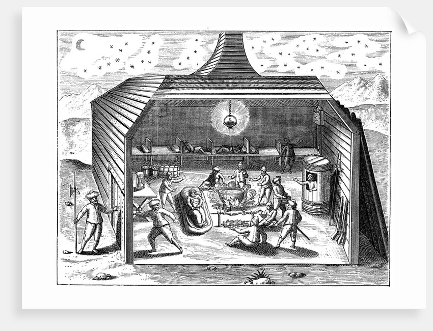 Winter quarters of Willem Barents' expedition to the Arctic, 1596-1597 by Anonymous