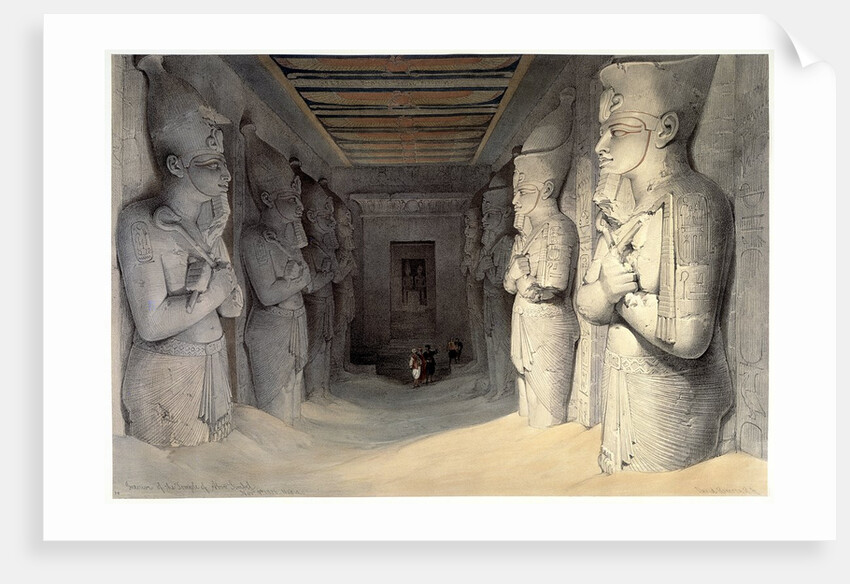 Interior of the Temple of Aboo Simbel by David Roberts