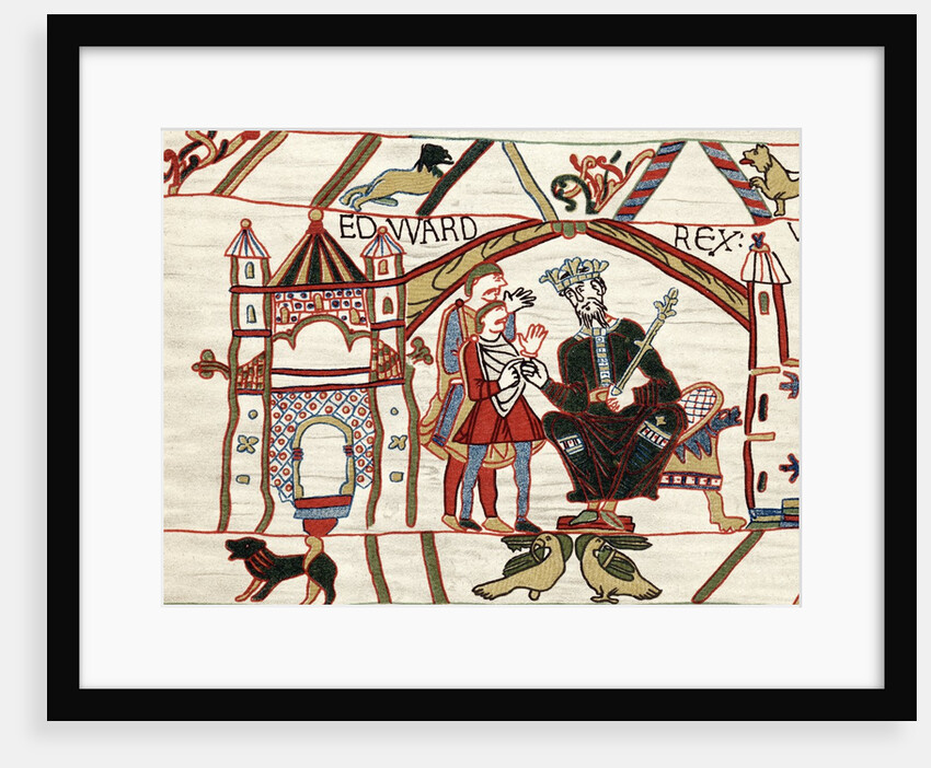 Detail of Edward the Confessor from The Bayeux Tapestry by Anonymous