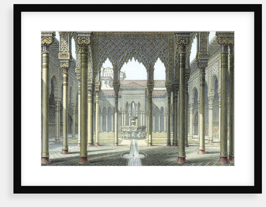 Court of the Lions at Alhambra Palace by Anonymous