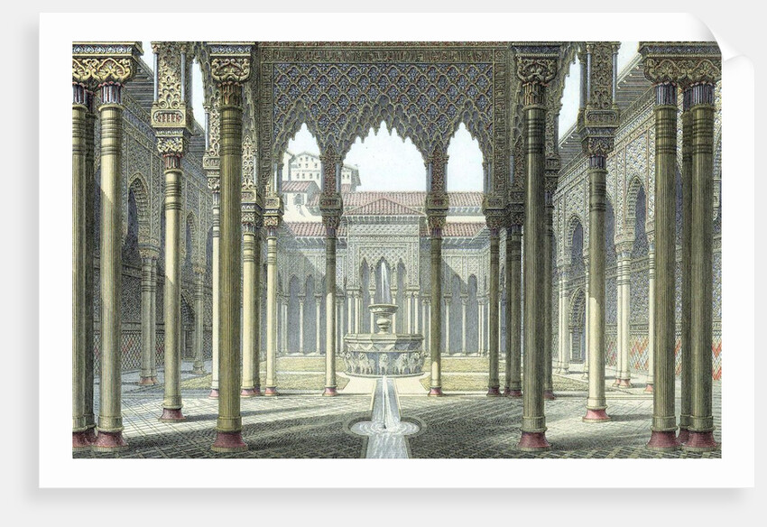 Court of the Lions at Alhambra Palace by Anonymous