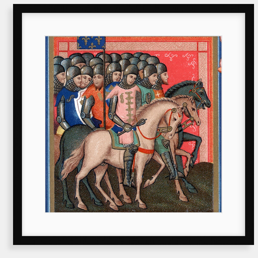 Band of mounted crusaders by Anonymous