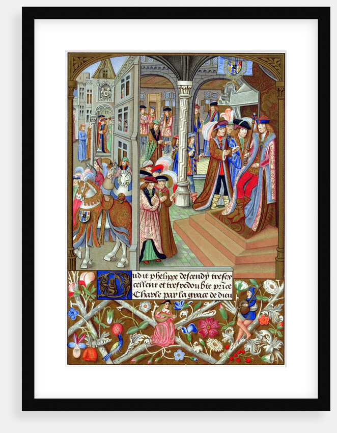 Charles the Bold with nobles and counsellors by Anonymous