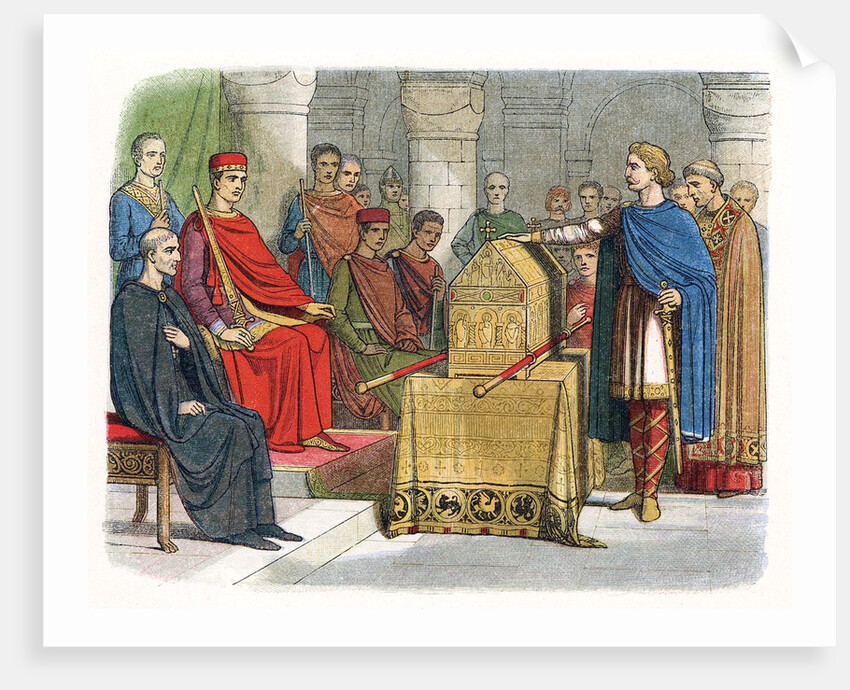 Harold II swearing fidelity to Duke William of Normandy, 1066 by Anonymous