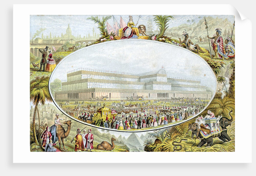Queen Victoria arriving to open the Great Exhibition at the Crystal Palace, London, 1851 by Anonymous