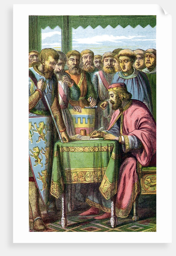 King John signing the Magna Carta by Anonymous