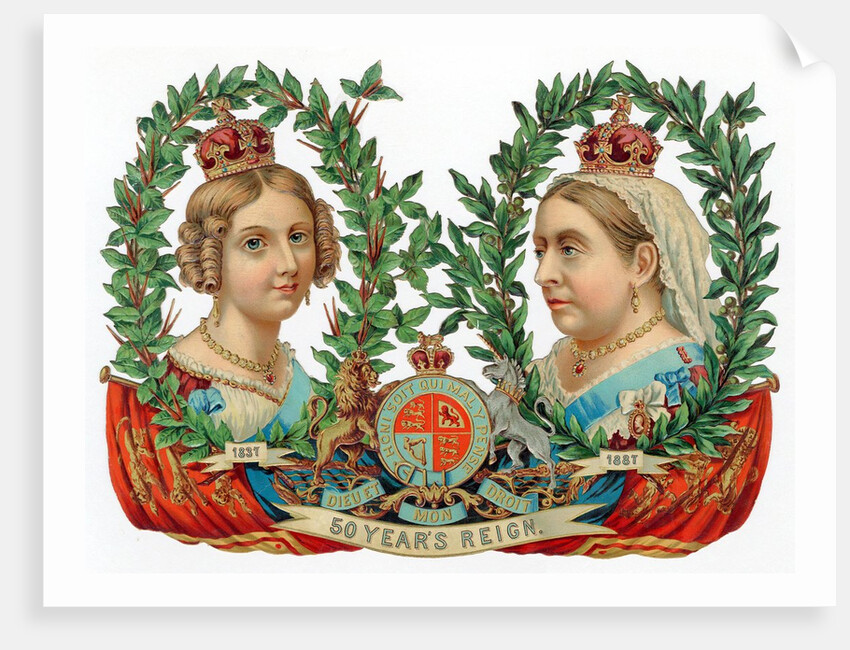 Souvenir for Queen Victoria's Golden Jubilee in 1887 by Anonymous