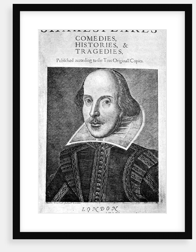 Portrait of William Shakespeare by Martin Droeshout