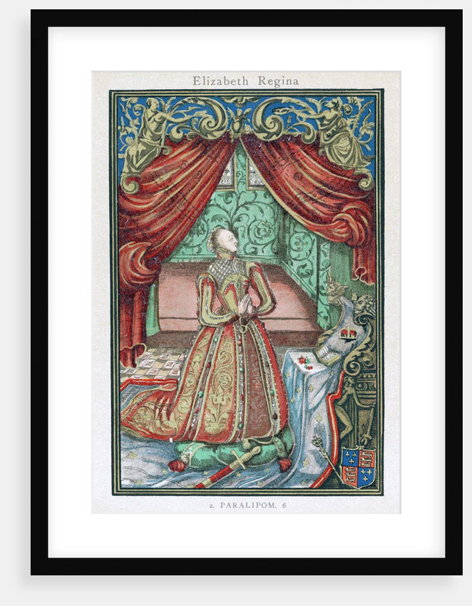 Elizabeth I at prayer by Anonymous
