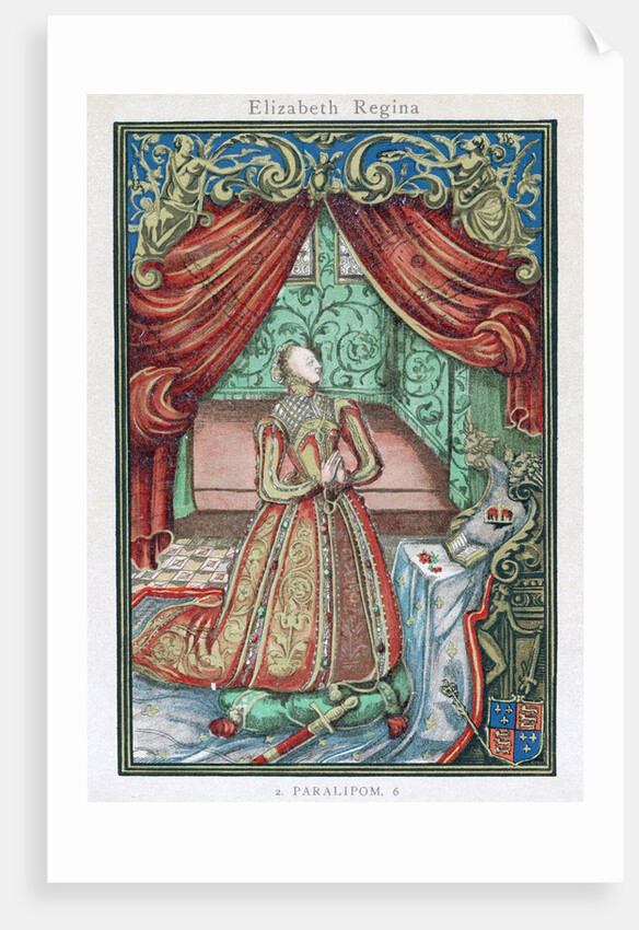 Elizabeth I at prayer by Anonymous