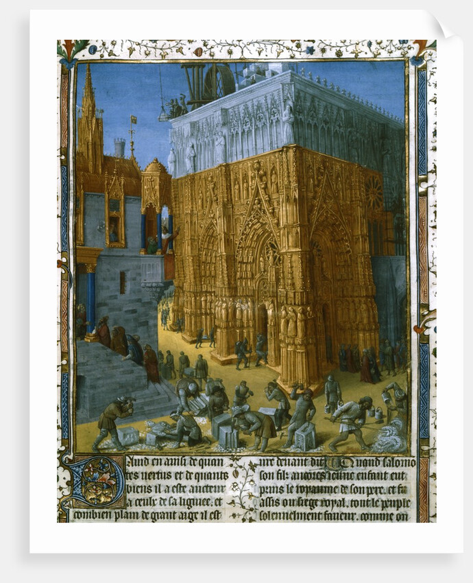 Construction of the Temple at Jerusalem by King Solomon