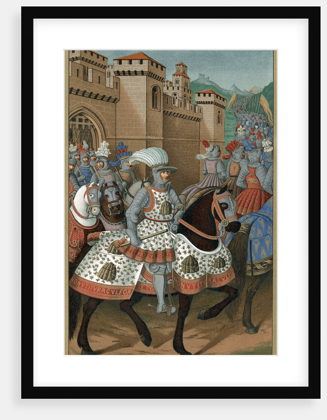 King Louis XII riding out with his army by Anonymous