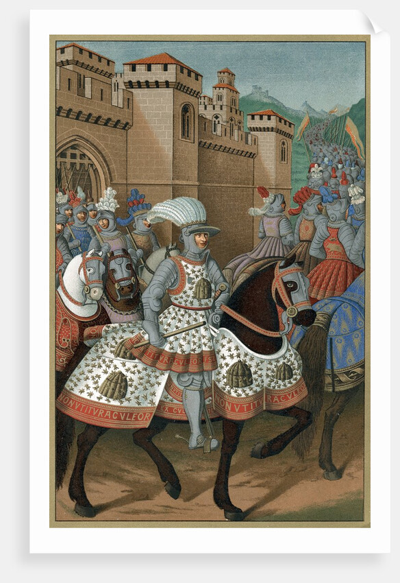 King Louis XII riding out with his army by Anonymous