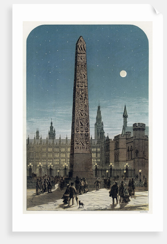 Cleopatra's Needle outside the Houses of Parliament by Anonymous