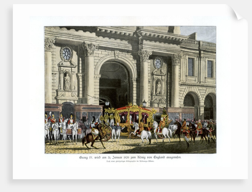 The proclamation of George IV as king by Anonymous