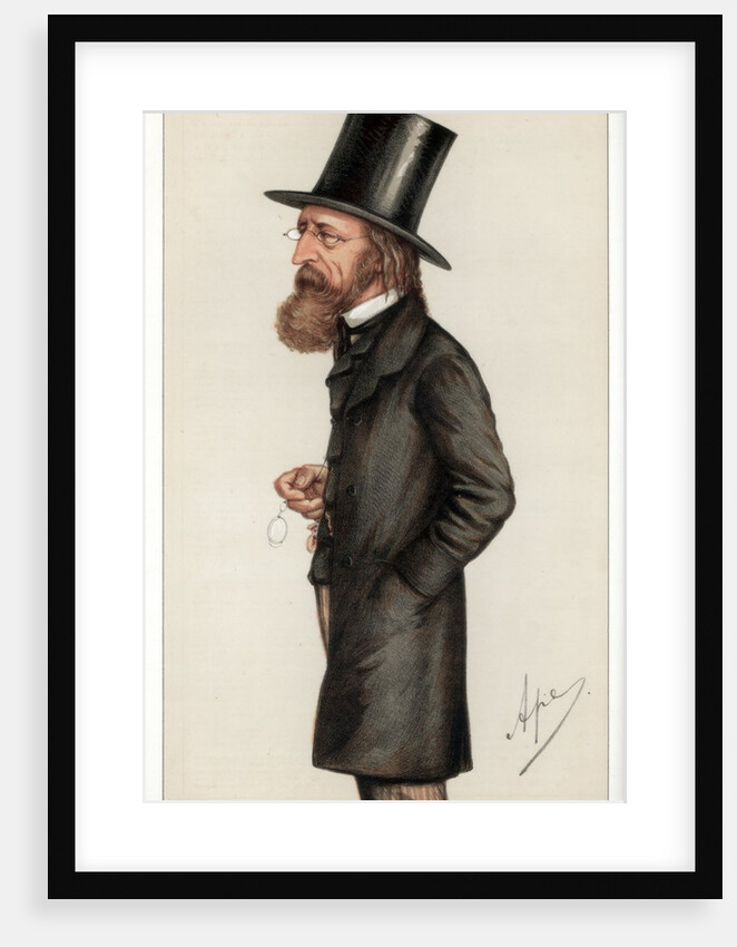 Caricature of Alfred Lord Tennyson by Anonymous