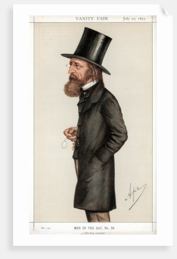 Caricature of Alfred Lord Tennyson by Anonymous