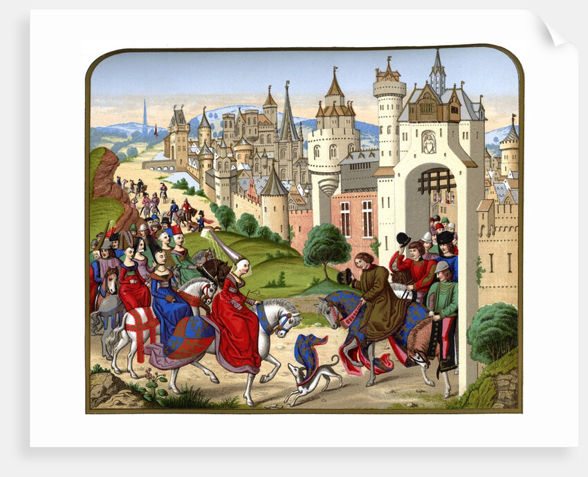 Entrance of the Queen Isabeau of Bavaria into Paris by Anonymous