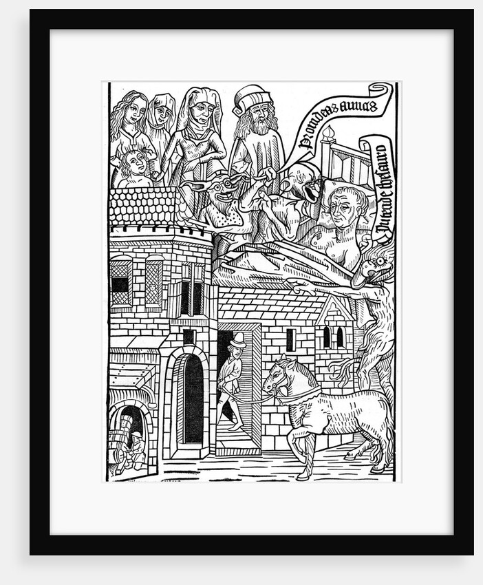 A sinner on his death bed by Anonymous