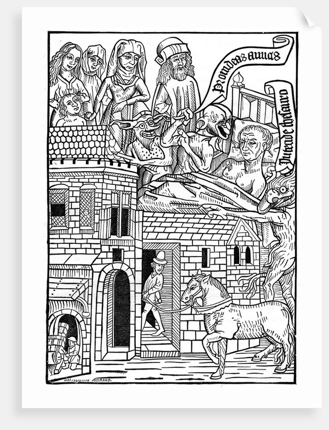 A sinner on his death bed by Anonymous