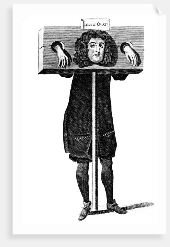 Titus Oates in the pillory by Anonymous
