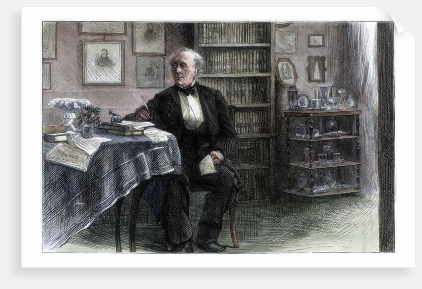 Hans Christian Andersen in his study by Anonymous