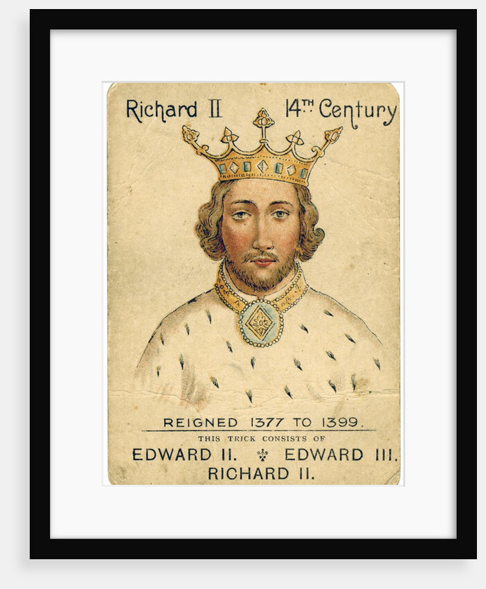 King Richard II playing card by Anonymous