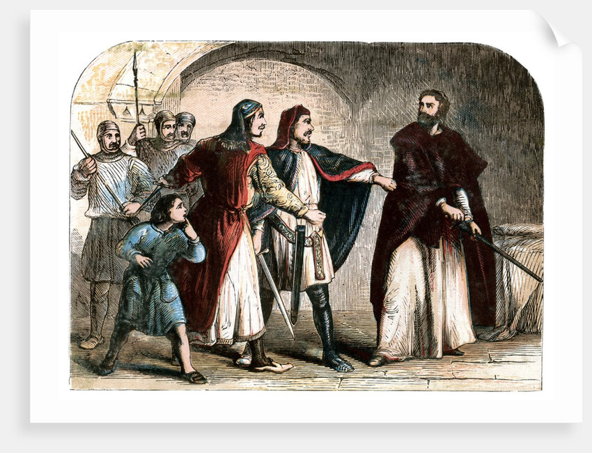 King Richard I in prison. by Anonymous