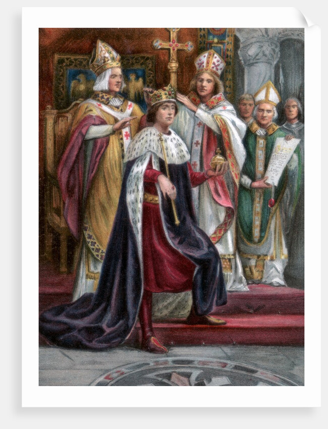 The crowning of Edward I at Westminster by Anonymous