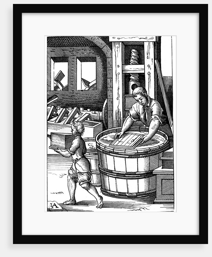 16th century papermaker by Anonymous