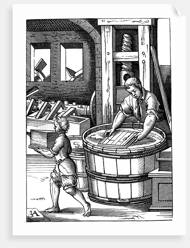 16th century papermaker by Anonymous