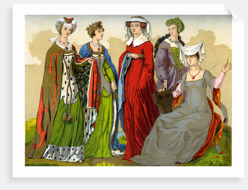 English noblewomen in the 15th-16th century by Anonymous