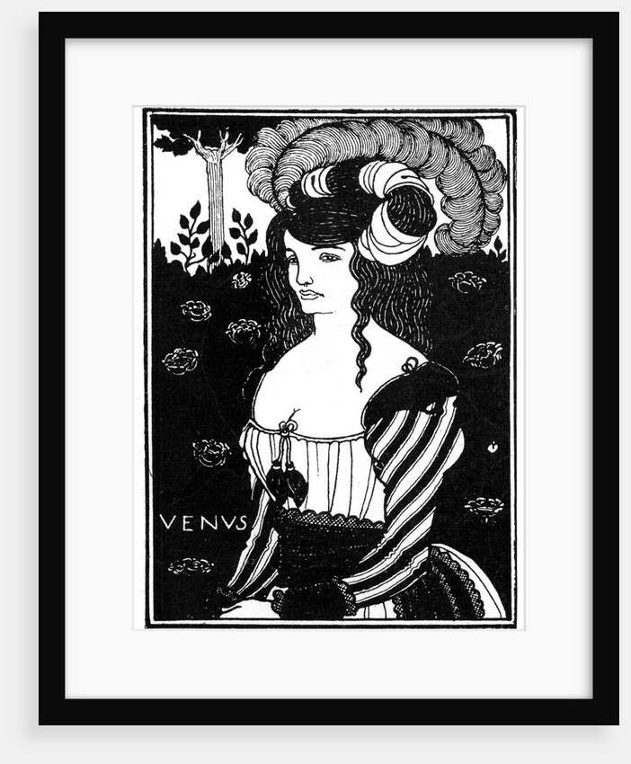 Portrait of a woman by Aubrey Beardsley
