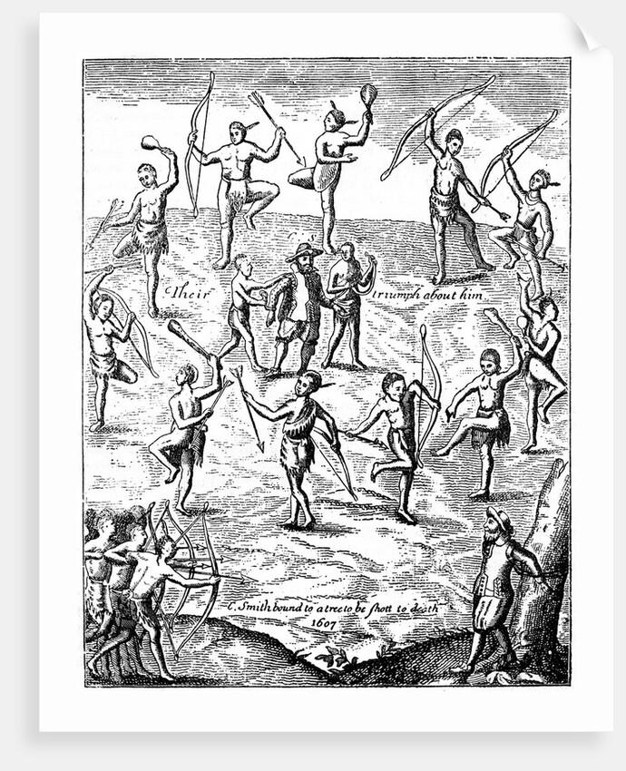 Captain John Smith taken prisoner by Indians in Virginia by Anonymous