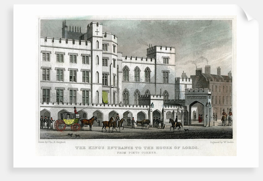 The King's entrance to the House of Lords by Anonymous