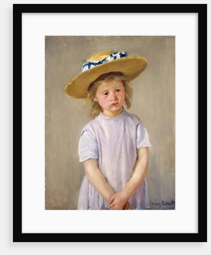 Child in a Straw Hat by Mary Cassatt