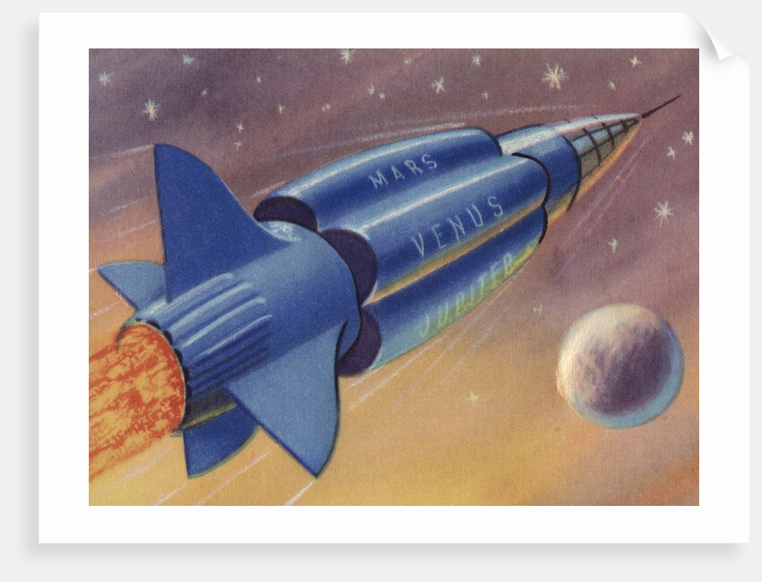 Mars, Venus, Jupiter rocket by Anonymous