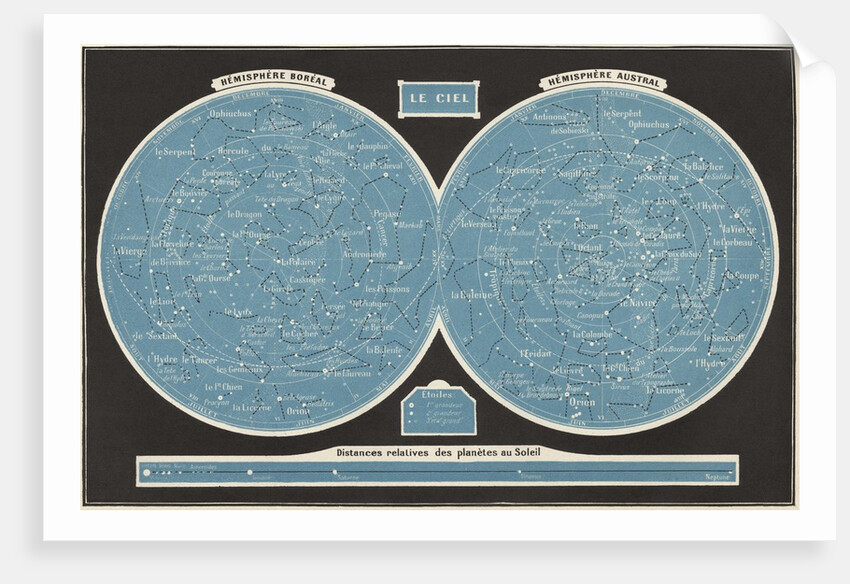 Celestial map by Anonymous