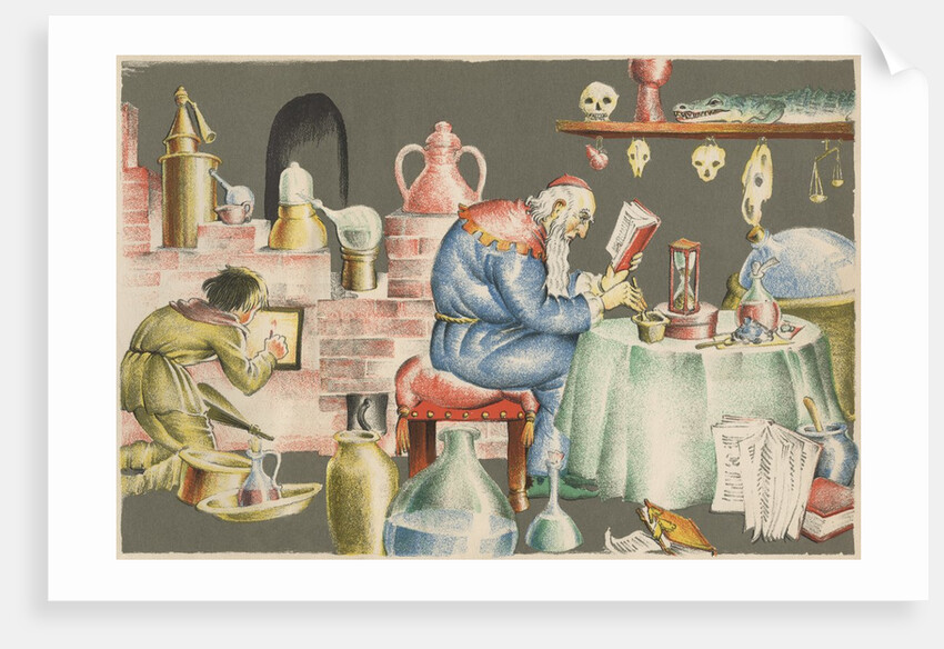 Alchemist Trying to Make Gold by Anonymous