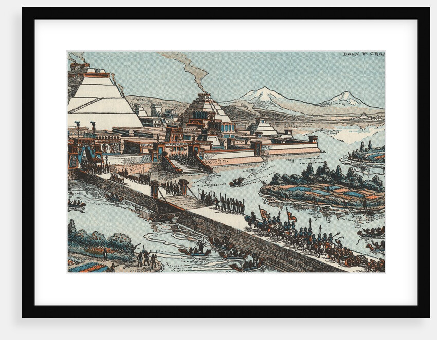 Tenochtitlan City of Aztecs in Ancient Mexico by Anonymous