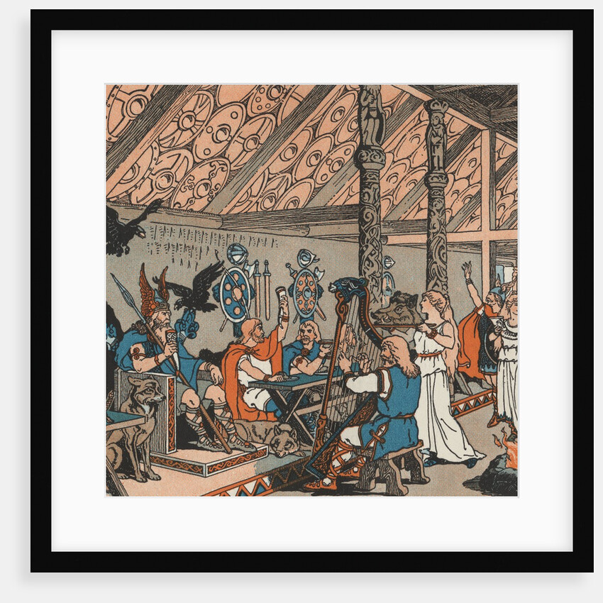 Viking Soldiers celebrating in Valhalla by Anonymous