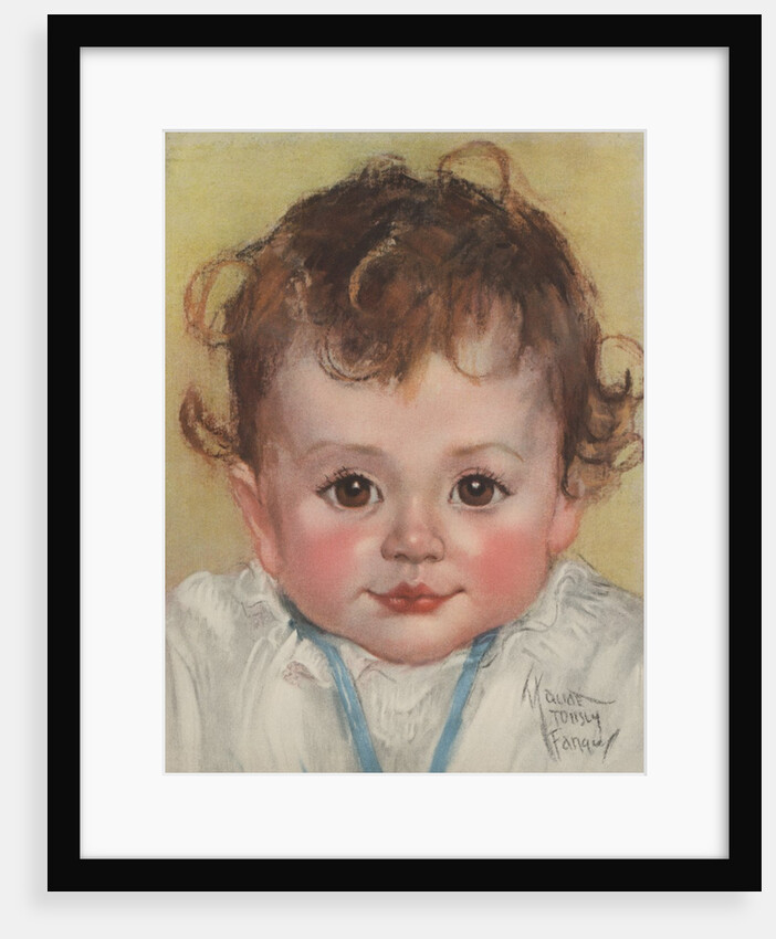 Baby with rosy cheeks by Anonymous
