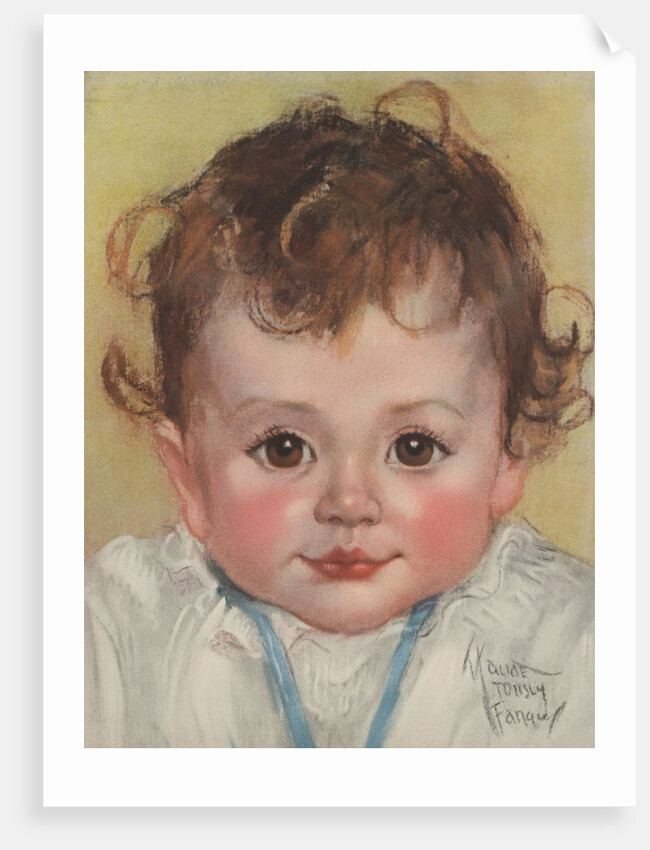 Baby with rosy cheeks by Anonymous