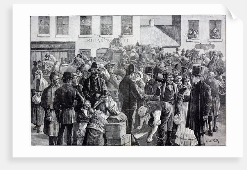 Departure of Irish emigrants for the United States by Anonymous